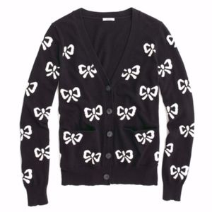 Madewell Wallace Bow Cardigan Sweater